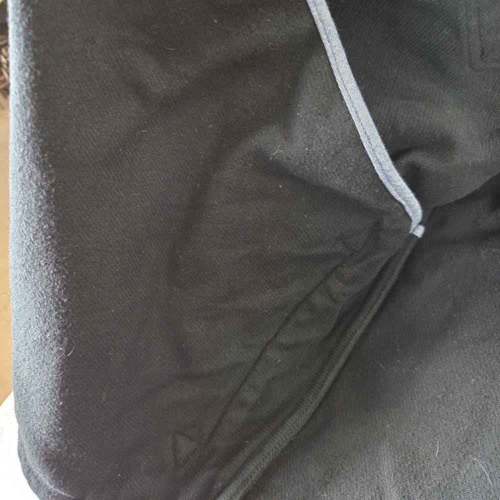 CPO Provisions Heavyweight Chore Coat Barn Jacket Black XL Leather Elbow Patches - Picture 6 of 8